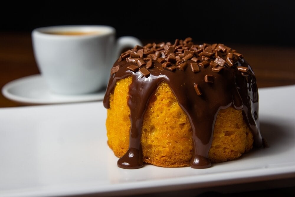 Bolo de Cenoura com Brigadeiro